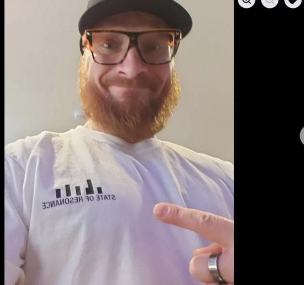 Customer wearing State of Resonance