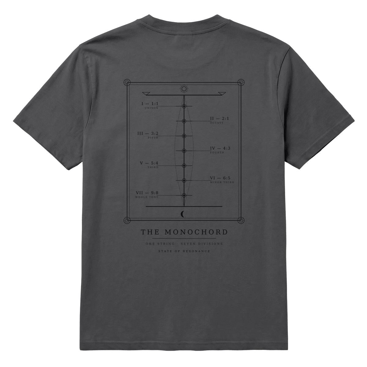 The Monochord heavyweight tee, dark edition, view 10 — State of Resonance