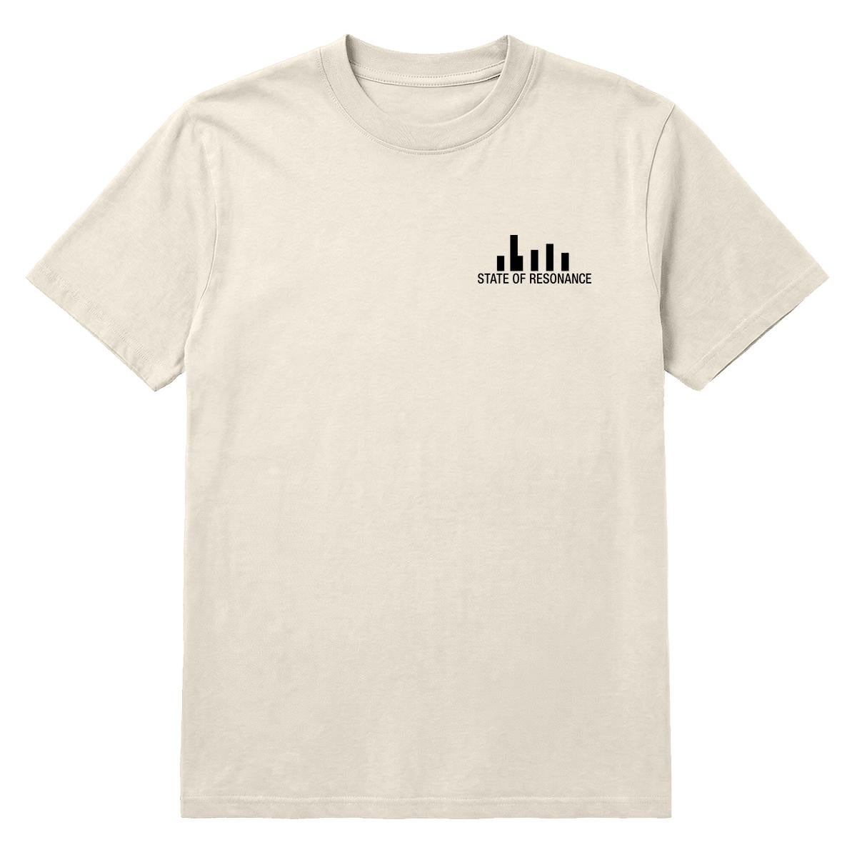 The Monochord heavyweight tee, light edition, view 3 — State of Resonance